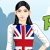 Peppy Patriotic United Kingdom Girl