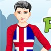 Peppy Patriotic Iceland Girl