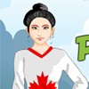 Peppy Patriotic Canada Girl