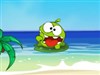 The cute frog comes to the beach to have a sun bath! But it is so thirsty and can`t find any water. The coconut wants to help it. Let`s find out a way to squeeze some fresh coconut juice for our cute frog. Have fun! 