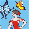 Dancer With Butterflies A Free Puzzles Game
