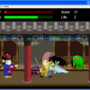 A side scrolling fighter game