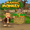 Boo, a Maniac Monkey living on a tree,uses a very long hooked string to grab the fruits from the carts.