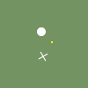 A typical avoiding games, grab the rotating crosses and avoid the yellow dots, very simple at first...