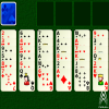 Six by Six is an unusual and difficult solitaire game.  Cards can be moved singly around the tableau onto cards of the next highest rank; sequences can only be moved if they are all of the same suit, and can only be moved onto the next highest card of that suit.  Cards are dealt from the stock onto the first tableau pile.