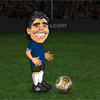 The new generation of Maradona Game: Fuchibol. Now, with more players! Maradona, Zidane, Messi, Shevchenko, Nakamura, Beckham and Ronaldinho!