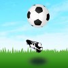 At German Soccer Tricks, it is your task to keep the ball in the air.
You can score only when you do around the World tricks. That means you have to move your feed around the ball, when it is in the air.