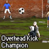 You`ve got your back to goal... in comes the ball... judge it perfectly and bicycle kick it past the keeper to score!