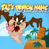 Taz has landed on a lost tropical Island.  Help him avoid native hunters, Find food and Escape the Island!