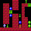 Guide Huelsi to the doorway, but before you can do that you will need to open the doorway first in this old school puzzle game.