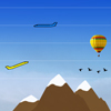 If you enjoyed the Airport Madness series, you will love Sky Madness.  Prevent mid-air collisions by assigning aircraft to different altitudes.  Watch out for mountains, birds and hot air balloons!  

This is a fun, straightforward game to play.  It looks easy, but is deceptively challenging.