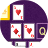 Play this popular and difficult version of solitaire.