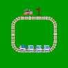 Play around with train engine and bogies running on a railway track built by you.