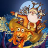 Funny Christmas puzzle game with Santa Claus. Merry Christmas!
