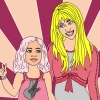 It is a new coloring games with Hannah Montana star. Hannah Montana (Miley Cirus) and a little girl are waiting for you to get some color poster series Hannah Montana.