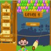 Littie Monkey made a gum bubble shooting machine. Let`s test and see if this machine is working well. Try to eliminate as many bubbles as possible by bumping into three or more bubbles with the same color. There are 21 levels and the total score will be released after you pass all of them. Good luck and have fun!