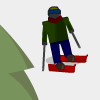 A quickgame, where you ski in the snow.  The goal is to score as much as possible.  Will you score highest among all players and be the champion?
