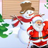 Santa Claus is leaving the house on the hill, with the bag full of gifts. 
You have 30 seconds to collect as many points. Try to catch Santa with the mouse.