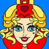 Alice in Wonderland: The Red Queen Coloring Game A Free BoardGame Game