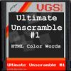 Ultimate Unscramble #1: HTML Color Code Words A Free Puzzles Game