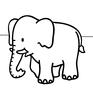 Elephants coloring page game