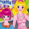 Play this fun dress up game twins pretty girls dressup. The twin sisters are spending a pleasure afternoon together. Please use the beautiful clothes in their wardrobes to dress them up. Have fun!