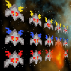 Retro space invaders style shooter. Destroy the waves of alien invaders. Do not let any aliens past your defenses.