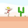 Tiger! Runaway! Watch out for cacti!