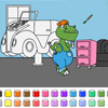 Color Games - Car Garage Dinosaurs A Free Customize Game