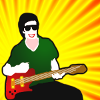 Addictive music skill game, all about guitarists having a jam session.