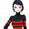 Girl in Black Red Dress A Free Dress-Up Game