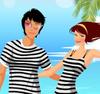 Couple On Beach A Free Dress-Up Game