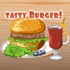 Create your own custom mouth watering hot off the BBQ burger for a delicious, traditional meal. You have to choose from each category what you prefer to eat for a small lunch. Bon appetit! Enjoy your meal!