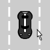 In this game, you have to avoid cars with your mouse the longer possible time