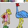 ostrich coloring game