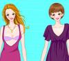 XMas of Twins in NewYork A Free Dress-Up Game