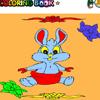 cute rabbit coloring game