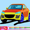 Blue car coloring A Free Customize Game