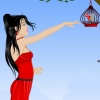 Girl With Lovely Bird A Free Dress-Up Game