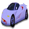 White speedy car coloring A Free Customize Game