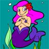 Happy Mermaid Coloring