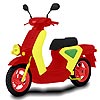 Black scooter coloring A Free Customize Game