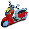 Yellow scooter coloring A Free Customize Game