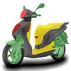Red motorcycle coloring A Free Customize Game