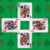 This is a Solitaire card game variant, where you have end up with all the cards from the deck added to the eight foundation piles, four piles in ascending order, four in descending.