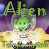 Game name is "Alien Teleportation". It is based on physics engine and have a nice graphics.The objective of the game is to remove unnecessary blocks and to land Alien on teleportation block. If all this done you can teleport the Alien.It has 90 levels, many blocks types. All 90 levels divided into 3 worlds (constellations) which has different graphics on background. Constellations are appears in main menu during progress of game. Then you can choose any level by pressing planet in those constellations.