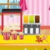 In this game, you have to cook some popcorn and serve your clients before they go see their movie. You have to serve soft drink, all kind of popcorn size, candy, chocolate and more. Have fun.