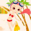 Beautiful Girl on Beach A Free Customize Game