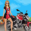 Moto Racing Girl Dress up game.