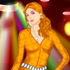 Go dancing at the disco in this cute dress up game for girls. Give the girl a makeover, choose some groovy jewelry, and dress her up for a night of fun dancing.